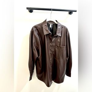A New Day Women’s Faux Leather Shirt